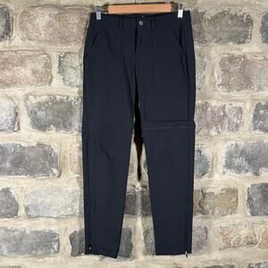 Spyder Convertible Pants Shorts Woman's Small Black Nylon‎ Gorpcore Outdoor